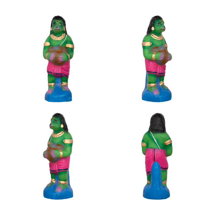 Sethu Panthanam Clay Golu Bommai Set - 8 x 4.5 Inches | Giri Golu Doll/ Navaratri Golu Bomma/Gombe/Bommai