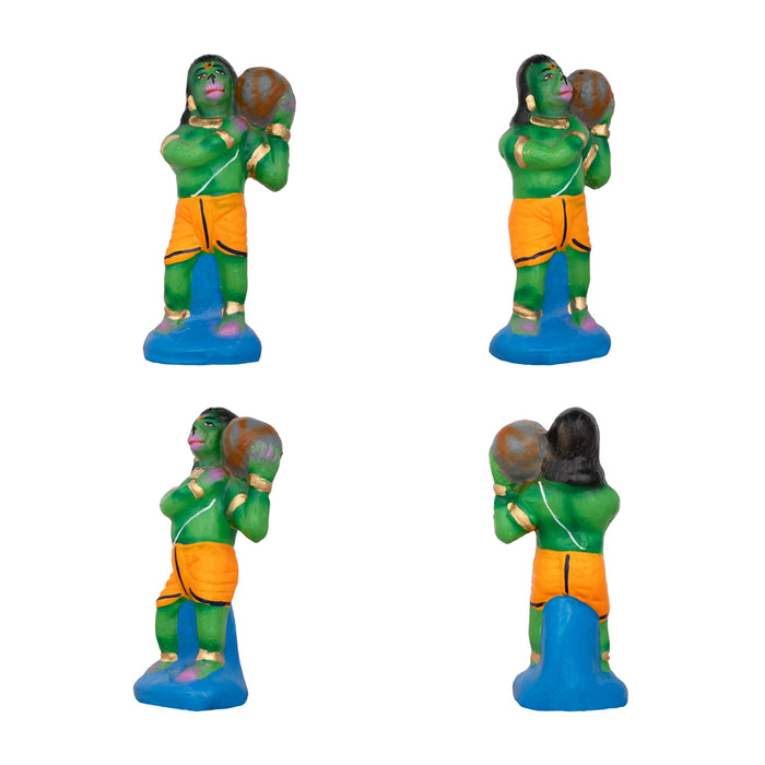 Sethu Panthanam Clay Golu Bommai Set - 8 x 4.5 Inches | Giri Golu Doll/ Navaratri Golu Bomma/Gombe/Bommai