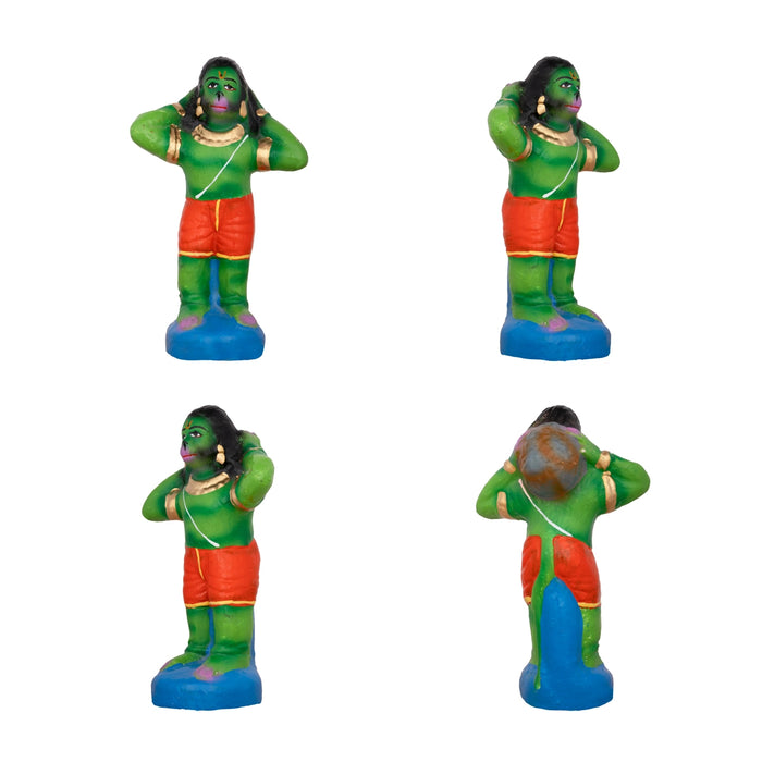 Sethu Panthanam Clay Golu Bommai Set - 8 x 4.5 Inches | Giri Golu Doll/ Navaratri Golu Bomma/Gombe/Bommai