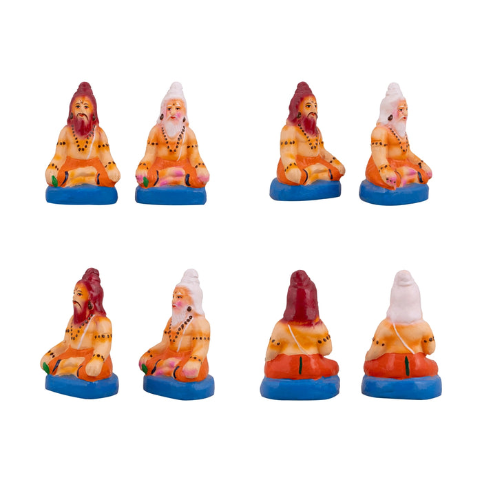 Tharka Vatham Clay Golu Bommai Set - 15 x 4 Inches | Giri Golu Doll/ Navaratri Golu Bomma/Gombe/Bommai