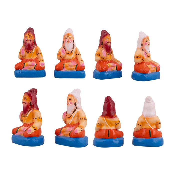 Tharka Vatham Clay Golu Bommai Set - 15 x 4 Inches | Giri Golu Doll/ Navaratri Golu Bomma/Gombe/Bommai