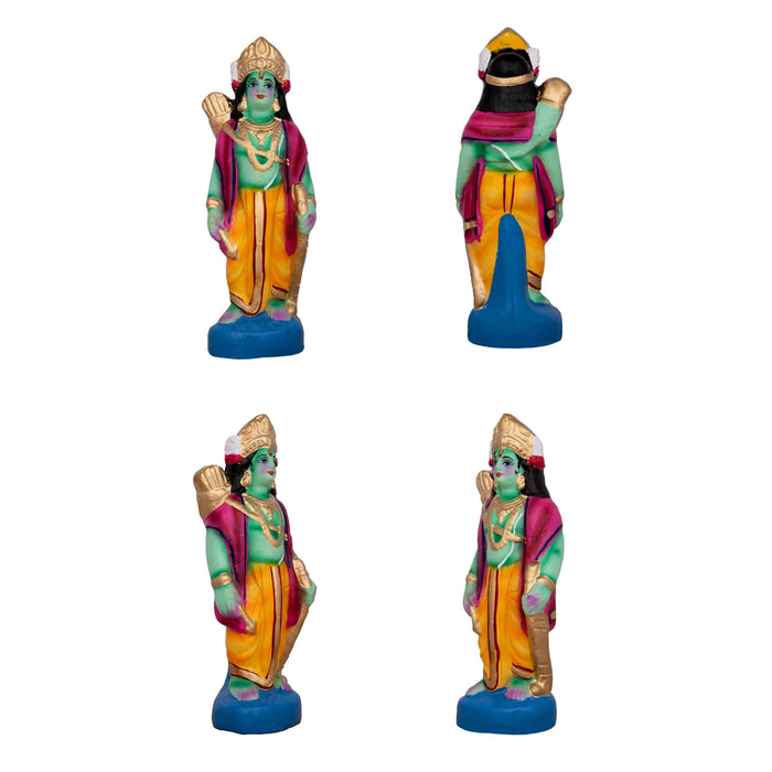 Ramar Bow Broken Clay Golu Bommai Set - 9 x 6 Inches | Giri Golu Doll/ Navaratri Golu Bomma/Gombe/Bommai