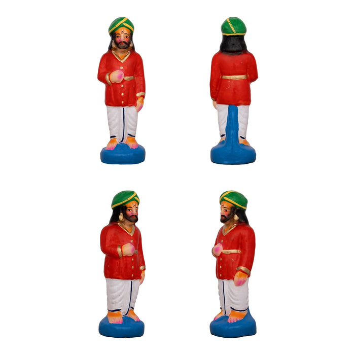 Ramar Bow Broken Clay Golu Bommai Set - 9 x 6 Inches | Giri Golu Doll/ Navaratri Golu Bomma/Gombe/Bommai