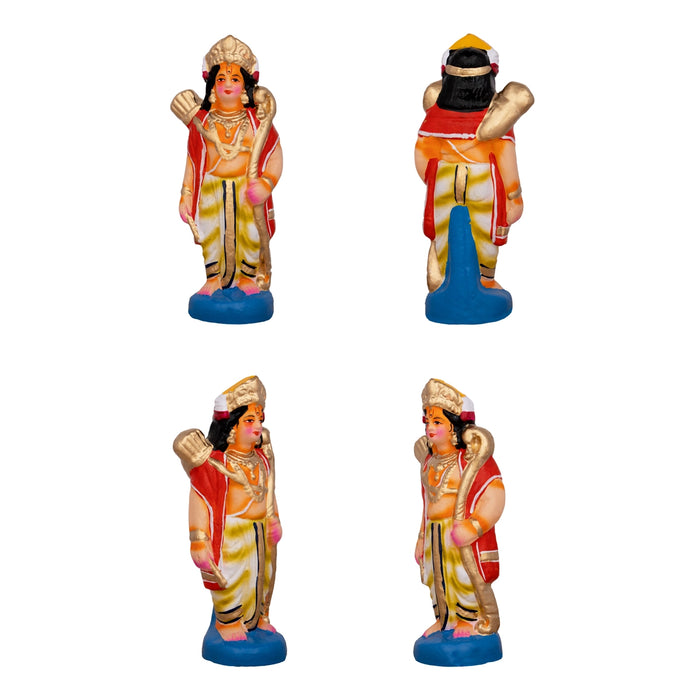 Ramar Bow Broken Clay Golu Bommai Set - 9 x 6 Inches | Giri Golu Doll/ Navaratri Golu Bomma/Gombe/Bommai