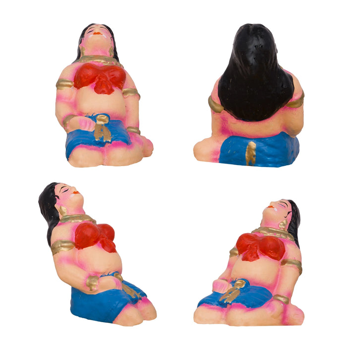 Kanaiyazhi Clay Golu Bommai Set - 9 x 7 Inches | Giri Golu Doll/ Navaratri Golu Bomma/Gombe/Bommai