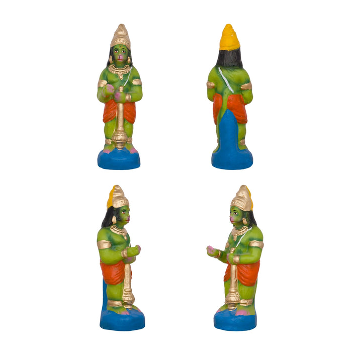 Kanaiyazhi Clay Golu Bommai Set - 9 x 7 Inches | Giri Golu Doll/ Navaratri Golu Bomma/Gombe/Bommai