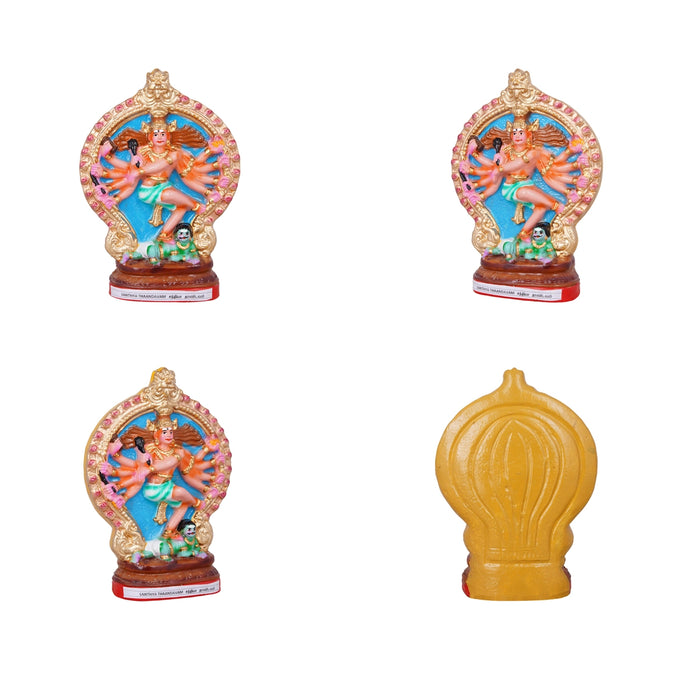 Nava Natarajar Clay Golu Bommai Set - 10 x 7 Inches | Giri Golu Doll/ Navaratri Golu Bomma/ Gombe/ Bommai
