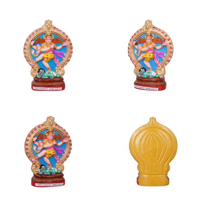 Nava Natarajar Clay Golu Bommai Set - 10 x 7 Inches | Giri Golu Doll/ Navaratri Golu Bomma/ Gombe/ Bommai