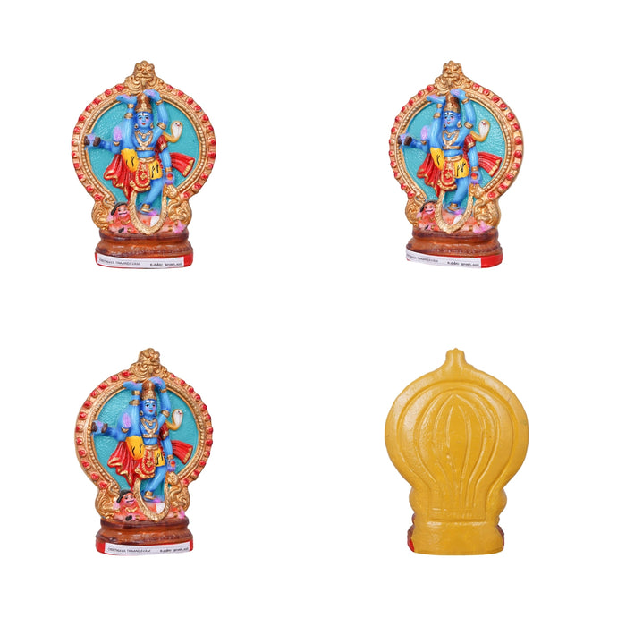 Nava Natarajar Clay Golu Bommai Set - 10 x 7 Inches | Giri Golu Doll/ Navaratri Golu Bomma/ Gombe/ Bommai