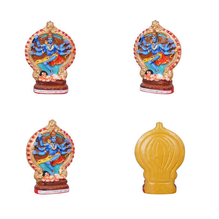 Nava Natarajar Clay Golu Bommai Set - 10 x 7 Inches | Giri Golu Doll/ Navaratri Golu Bomma/ Gombe/ Bommai
