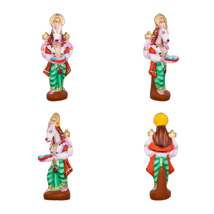 Hayagrivar Kalvi Varam Clay Golu Bommai Set - 11 x 4 Inches | Giri Golu Doll/ Navaratri Golu Bomma/Gombe/Bommai