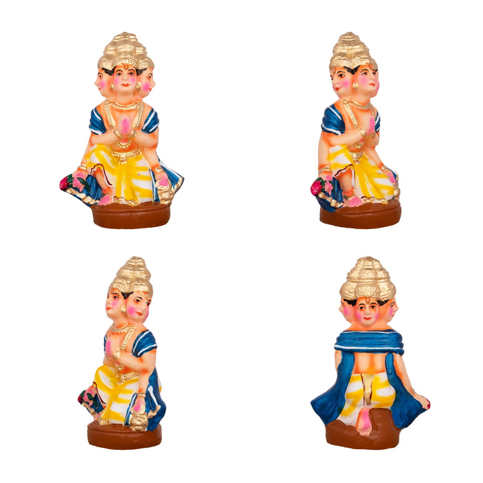 Hayagrivar Kalvi Varam Clay Golu Bommai Set - 11 x 4 Inches | Giri Golu Doll/ Navaratri Golu Bomma/Gombe/Bommai