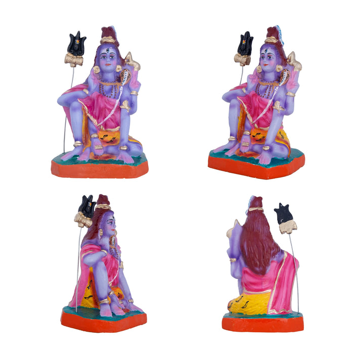 Sivan Sathurangam Clay Golu Bommai Set - 9 x 5 Inches | Giri Golu Doll/ Navaratri Golu Bomma/Gombe/Bommai