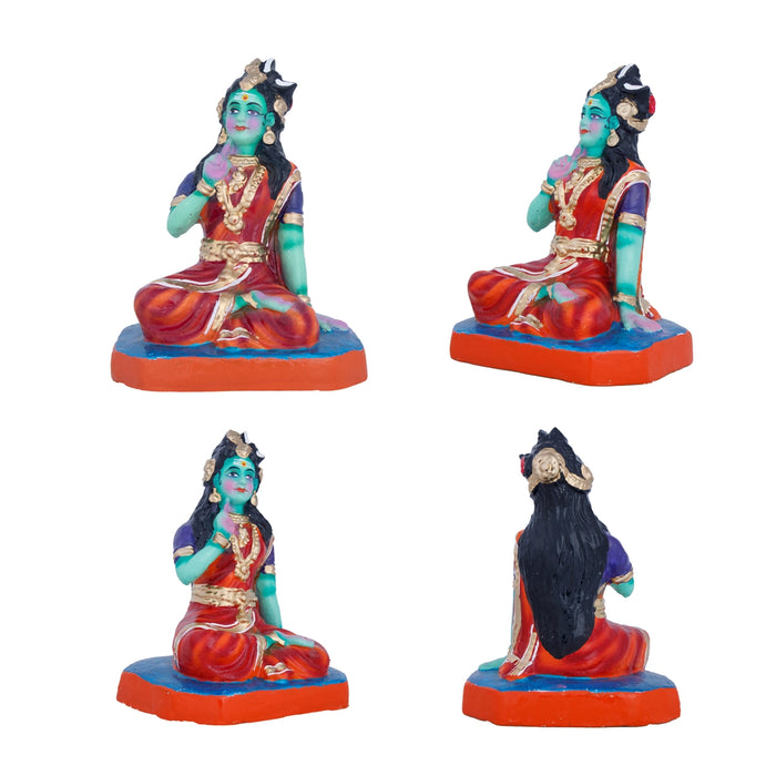 Sivan Sathurangam Clay Golu Bommai Set - 9 x 5 Inches | Giri Golu Doll/ Navaratri Golu Bomma/Gombe/Bommai