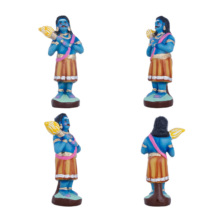 Sivan Sathurangam Clay Golu Bommai Set - 9 x 5 Inches | Giri Golu Doll/ Navaratri Golu Bomma/Gombe/Bommai