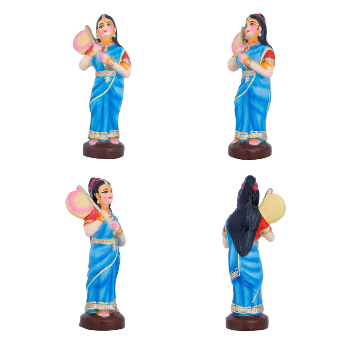 Sivan Sathurangam Clay Golu Bommai Set - 9 x 5 Inches | Giri Golu Doll/ Navaratri Golu Bomma/Gombe/Bommai