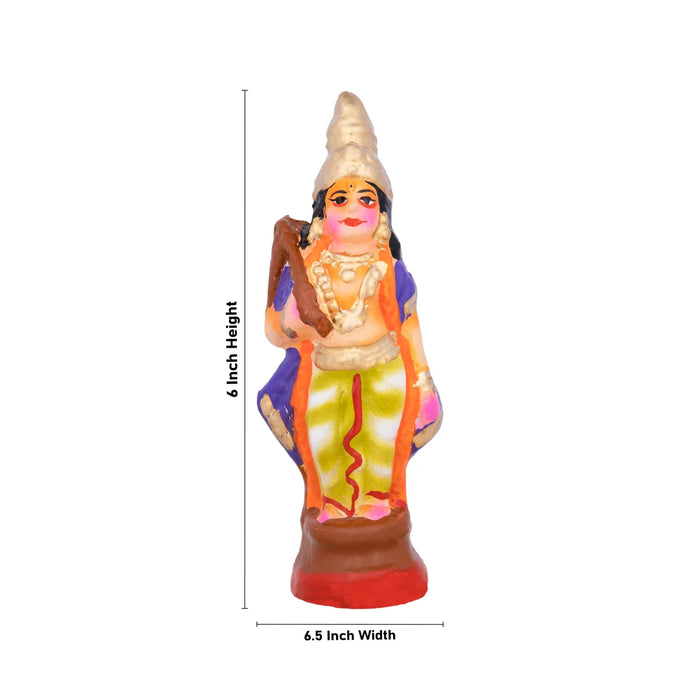 Action Dasavatharam Clay Golu Bommai Set - 6 x 6.5 Inches | Giri Golu Doll/ Navaratri Golu Bomma/Gombe/Bommai