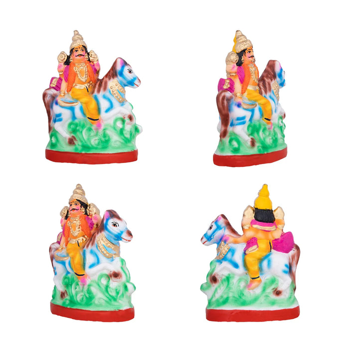 Action Dasavatharam Clay Golu Bommai Set - 6 x 6.5 Inches | Giri Golu Doll/ Navaratri Golu Bomma/Gombe/Bommai