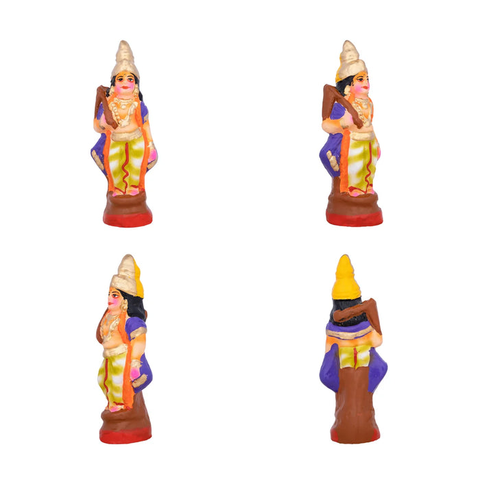 Action Dasavatharam Clay Golu Bommai Set - 6 x 6.5 Inches | Giri Golu Doll/ Navaratri Golu Bomma/Gombe/Bommai