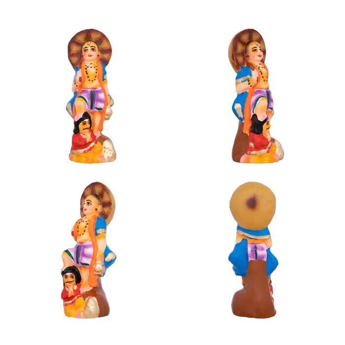 Action Dasavatharam Clay Golu Bommai Set - 6 x 6.5 Inches | Giri Golu Doll/ Navaratri Golu Bomma/Gombe/Bommai