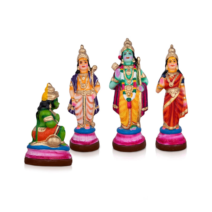 Ramar Set Clay Golu Bommai Set - 13 x 4 Inches | Giri Golu Doll/ Navaratri Golu Bomma/Gombe/Bommai