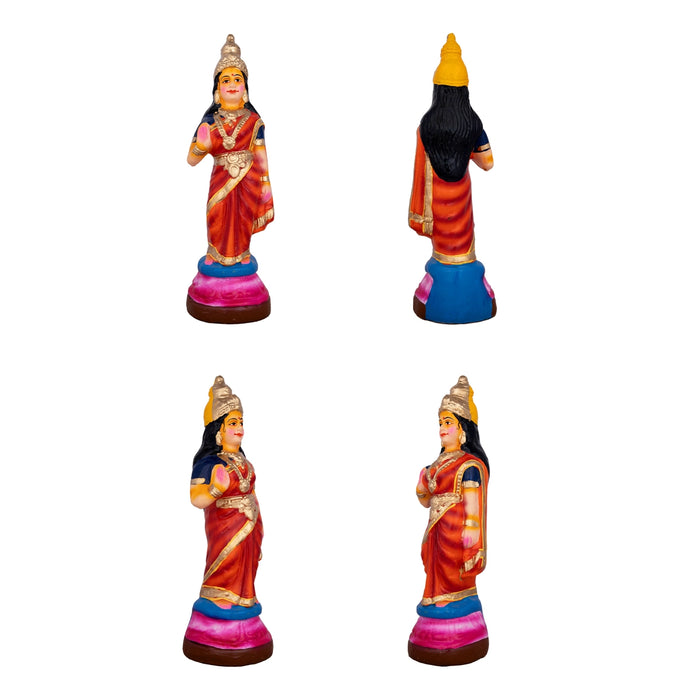 Ramar Set Clay Golu Bommai Set - 13 x 4 Inches | Giri Golu Doll/ Navaratri Golu Bomma/Gombe/Bommai