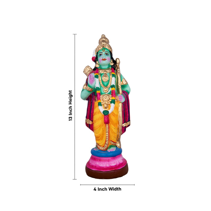 Ramar Set Clay Golu Bommai Set - 13 x 4 Inches | Giri Golu Doll/ Navaratri Golu Bomma/Gombe/Bommai