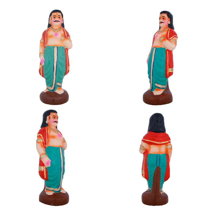 Draupadi Vastraharan Clay Golu Bommai Set - 18 x 12 Inches | Giri Golu Doll/ Navaratri Golu Bomma/Gombe/Bommai