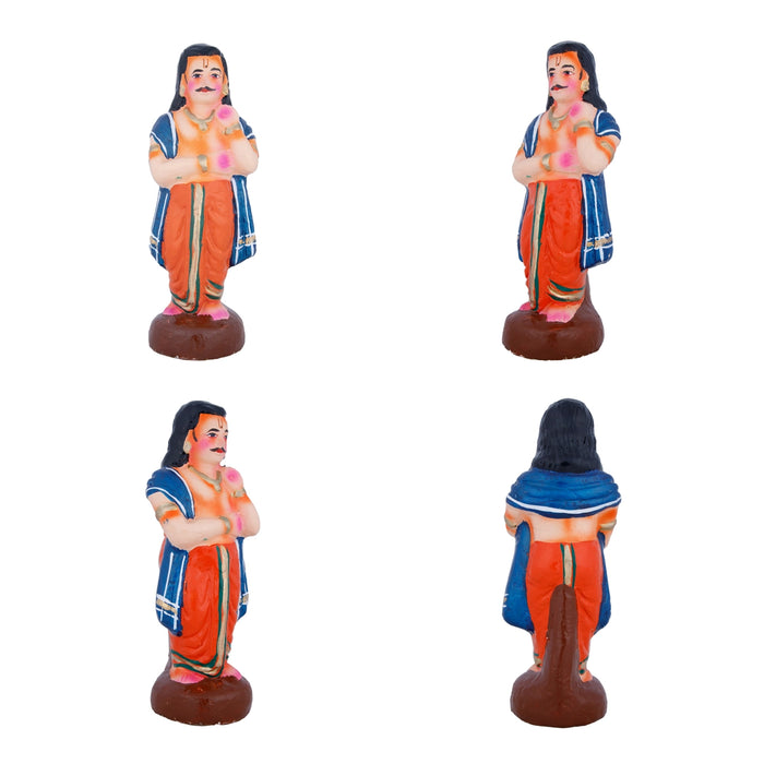 Draupadi Vastraharan Clay Golu Bommai Set - 18 x 12 Inches | Giri Golu Doll/ Navaratri Golu Bomma/Gombe/Bommai