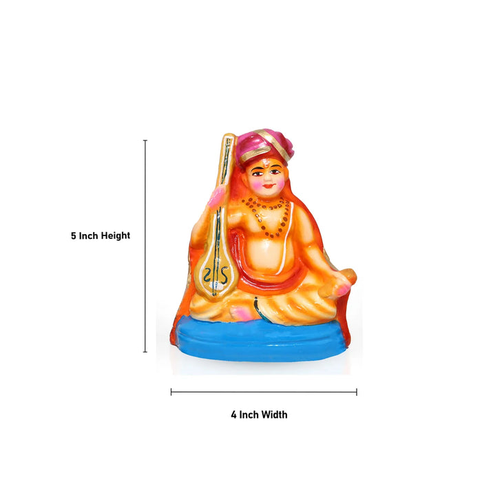 Sangeetha Mummoorthigal Clay Golu Bommai Set - 5 Inches | Giri Golu Doll/ Navaratri Golu Bomma/Gombe/Bommai