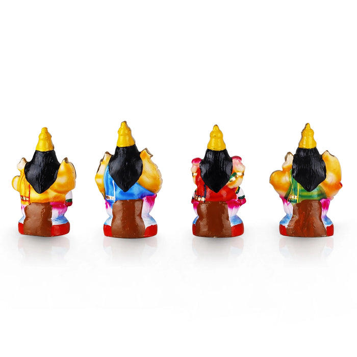 Ashtalakshmi Idol Clay Golu Bommai Set- 8 X 7 Inches | Navaratri Golu Gombe/Giri Golu Doll/Navratri Decoration
