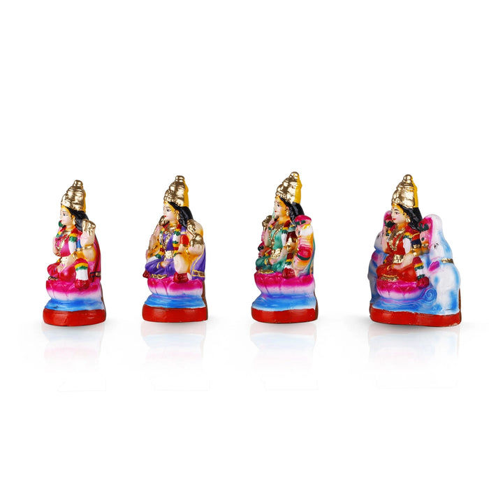 Ashtalakshmi Idol Clay Golu Bommai Set- 8 X 7 Inches | Navaratri Golu Gombe/Giri Golu Doll/Navratri Decoration