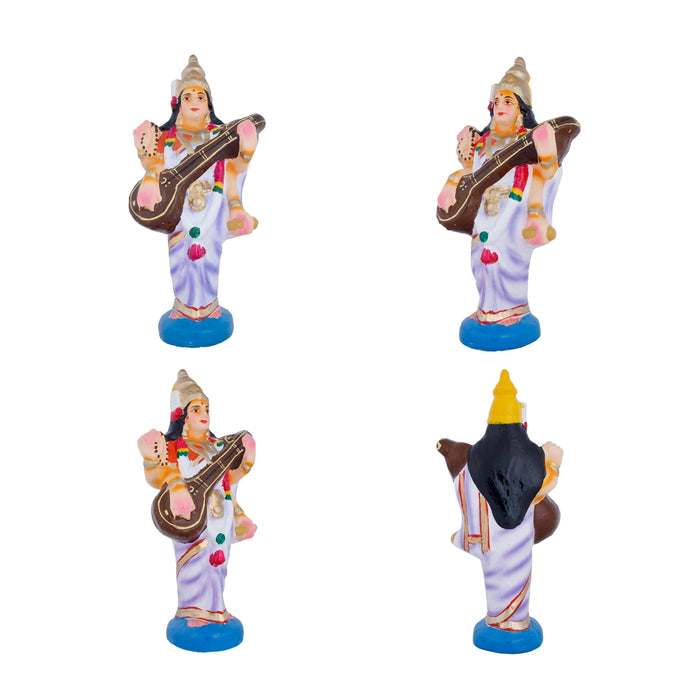 Srinivasa Kalyanam Clay Golu Bommai Set - 10 x 3.5 Inches | Giri Golu Doll/ Navaratri Golu Bomma/Gombe/Bommai