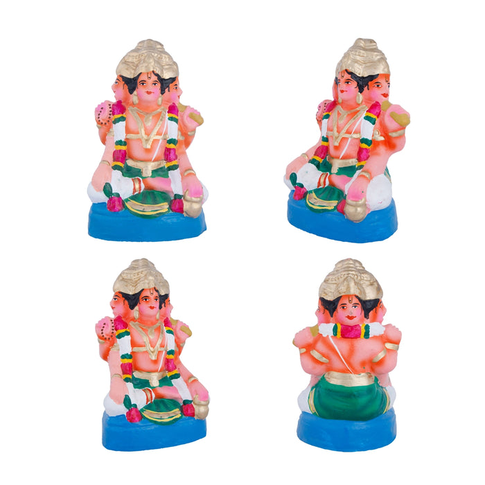 Srinivasa Kalyanam Clay Golu Bommai Set - 10 x 3.5 Inches | Giri Golu Doll/ Navaratri Golu Bomma/Gombe/Bommai