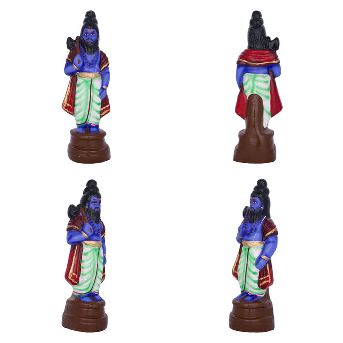 Dasavatharam Clay Golu Bommai Set - 10 X 3 Inches | Navaratri Golu Gombe/ Giri Golu Doll/ Navratri Decoration