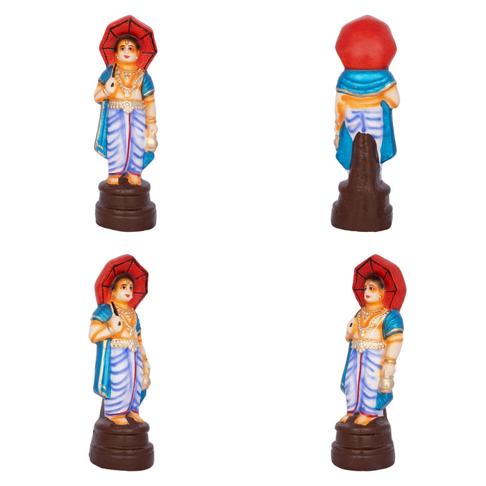Dasavatharam Clay Golu Bommai Set - 10 X 3 Inches | Navaratri Golu Gombe/ Giri Golu Doll/ Navratri Decoration