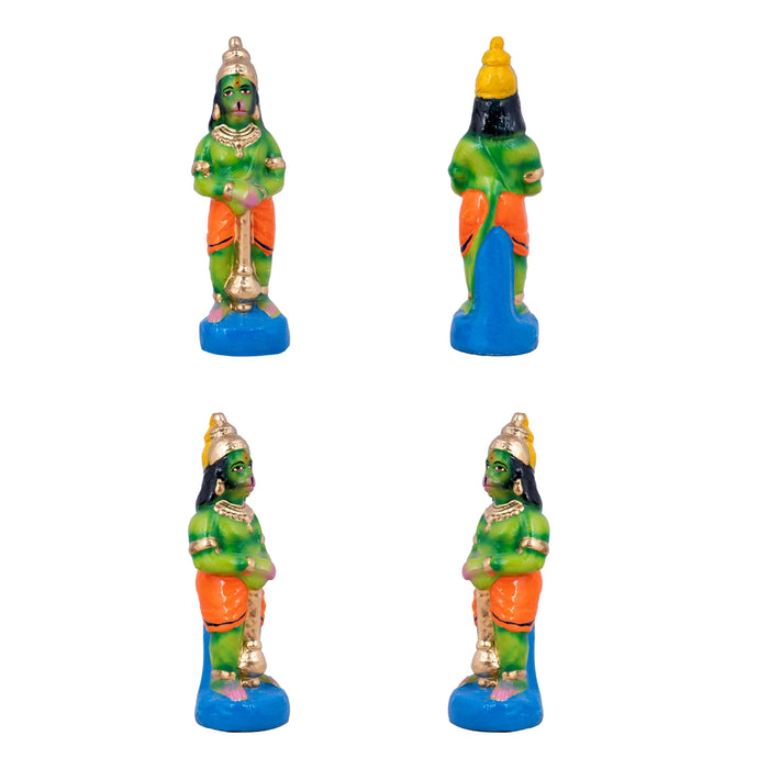 Hanuman Sanjeevi Malai Clay Golu Bommai Set - 19 x 12 Inches | Giri Golu Doll/ Navaratri Golu Bomma/Gombe