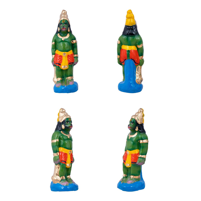 Hanuman Sanjeevi Malai Clay Golu Bommai Set - 19 x 12 Inches | Giri Golu Doll/ Navaratri Golu Bomma/Gombe