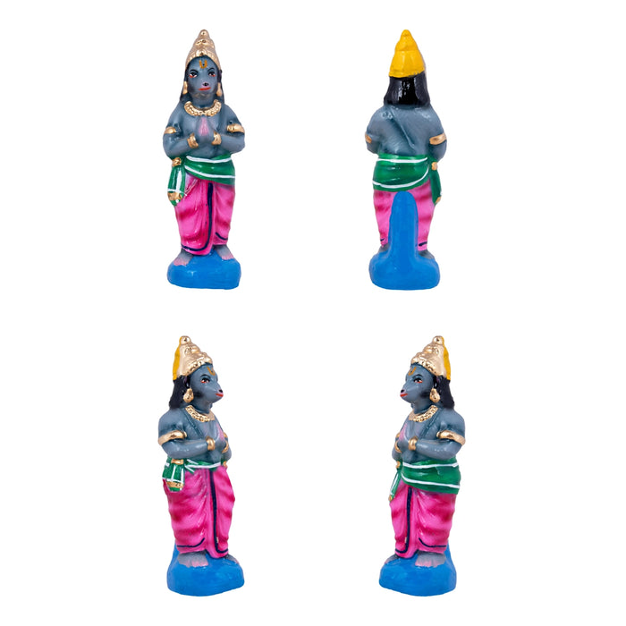 Hanuman Sanjeevi Malai Clay Golu Bommai Set - 19 x 12 Inches | Giri Golu Doll/ Navaratri Golu Bomma/Gombe