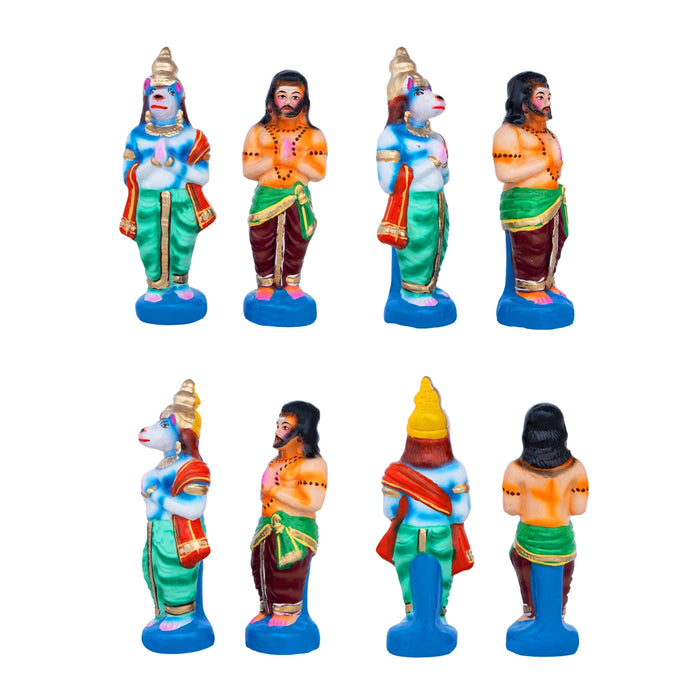Meenakshi Kalyanam Clay Golu Bommai Set- 12 X 8.5 Inches | Navaratri Golu Gombe/Giri Golu Doll/ Navratri Decor