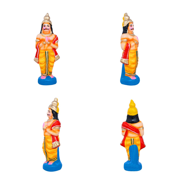 Meenakshi Kalyanam Clay Golu Bommai Set- 12 X 8.5 Inches | Navaratri Golu Gombe/Giri Golu Doll/ Navratri Decor