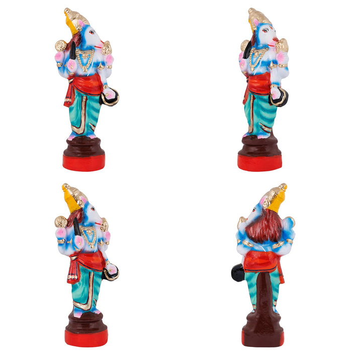 Dasavatharam Statue Clay Golu Bommai Set - 10 X 4 Inches | Navaratri Gombe/ Giri Golu Doll/ Navratri Decor