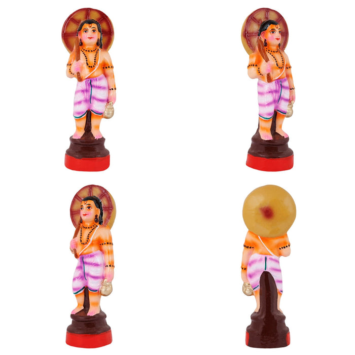 Dasavatharam Statue Clay Golu Bommai Set - 10 X 4 Inches | Navaratri Gombe/ Giri Golu Doll/ Navratri Decor