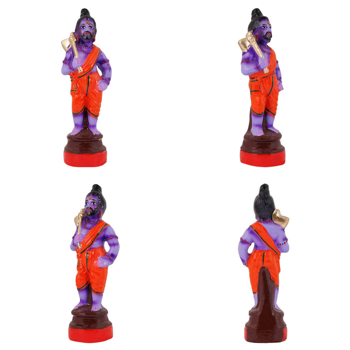 Dasavatharam Statue Clay Golu Bommai Set - 10 X 4 Inches | Navaratri Gombe/ Giri Golu Doll/ Navratri Decor