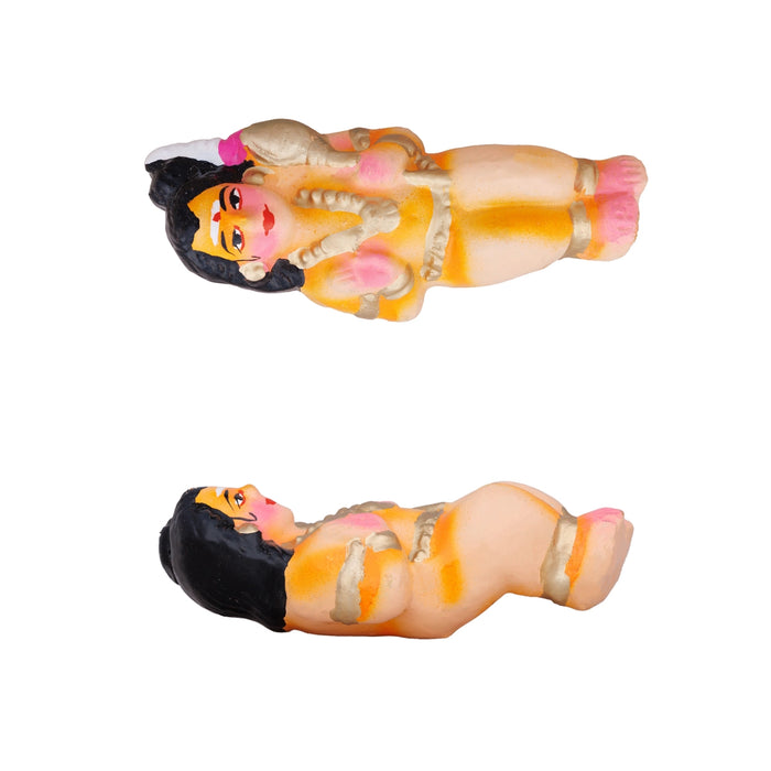 Karthigai Pengal Clay Golu Bommai Set - 10 X 9.5 Inches | Navaratri Golu Gombe/ Giri Golu Doll/ Navratri Decor