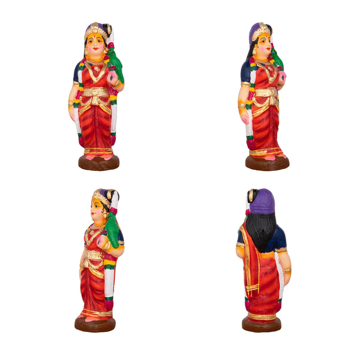 Azhwargal Clay Golu Bommai Set - 8 x 3 Inches | Giri Golu Doll/ Navaratri Golu Bomma/Gombe/Bommai