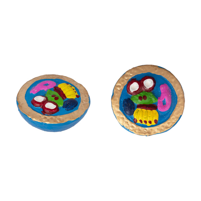 Kamakshi Pooja Clay Golu Bommai Set - 17 x 10.5 Inches | Giri Golu Doll/ Navaratri Kolu Bomma/ Gombe