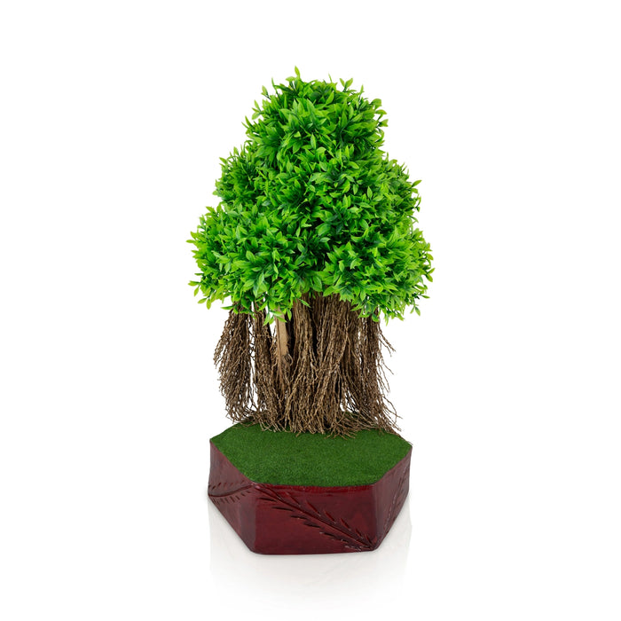 Artificial Bonsai Plant - 20 x 8.5 Inches | Fake Plants/ Decorative Banyan tree with Pot for Home