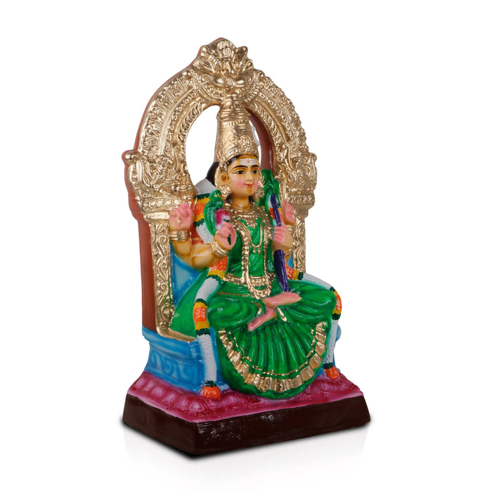 Kamakshi Idol Paper Mache Golu Bommai - 18 X 9.5 Inches | Giri Golu Doll/ Navratri Gombe/ Navratri Decor