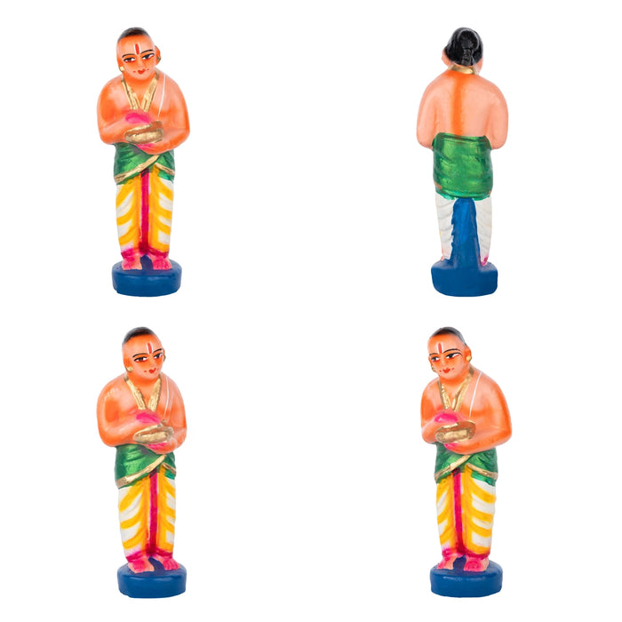 Uppiliappan Clay Golu Bommai Set - 11 x 7 Inches | Giri Golu Doll/ Navaratri Golu Bomma/ Bommai/Gombe